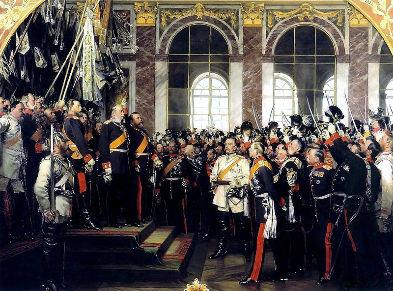 allemand Empire  proclamation bismark